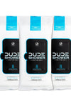 Dude Shower Body Wipes Unscented Naturally Soothing Aloe And Hypoallergenic