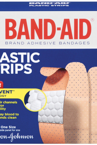 Band-Aid Brand Adhesive Bandages Plastic Strips Assorted 60 Count