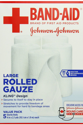Band-Aid First Aid Covers Kling Large Rolled Gauze 5 Count