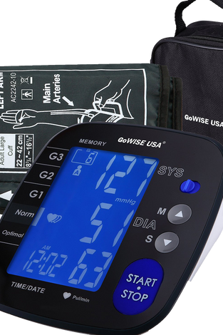 GoWISE USA Advanced Control Digital Blood Pressure Monitor