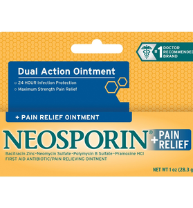 Neosporin First Aid Antibiotic Ointment Maximum Strength Pain Relief 1-Ounce